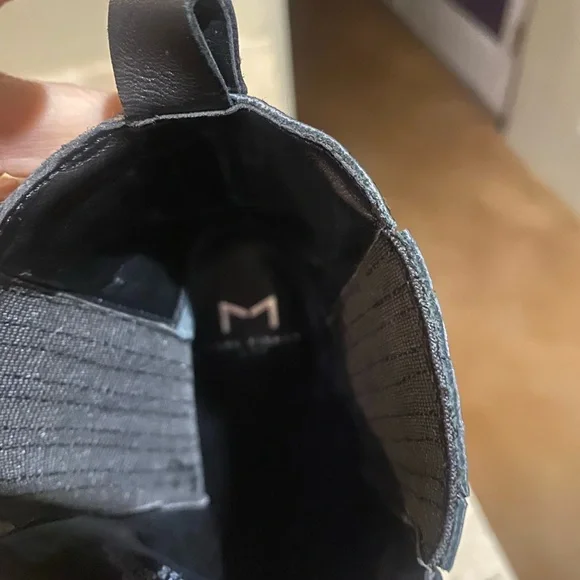 Marc Fisher Black Leather Ankle Boots - Picture 5 of 5